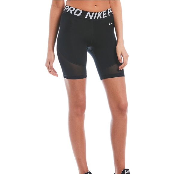 Nike Pro Mesh Spandex Biker Shorts In 